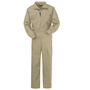 Bulwark® Small Regular Khaki Westex Ultrasoft® Twill/Cotton/Nylon Flame Resistant Coveralls With Zipper Front Closure