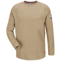 Bulwark® Large Regular Khaki Westex G2™ Fabrics By Milliken®/Cotton/Polyester/Polyoxadiazole Flame Resistant Long Sleeve Shirt