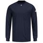 Bulwark® Small Regular Navy Blue EXCEL FR® Interlock FR Cotton Flame Resistant Long Sleeve Shirt
