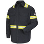 Bulwark® Small Regular Navy Blue EXCEL FR® ComforTouch® Flame Resistant Uniform Shirt With Button Front Closure
