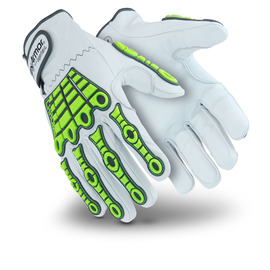 HexArmor® Large Chrome Series SuperFabric, Goatskin Leather And TPR Cut Resistant Gloves