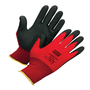 Honeywell Medium NorthFlex Red™ NF11 15 Gauge PVC Palm And Fingertips Coated Work Gloves With Nylon Liner And Knit Wrist Cuff
