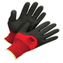 Honeywell Medium NorthFlex Red X™ NF11X 15 Gauge PVC Three-Quarter Coated Work Gloves With Nylon Liner And Knit Wrist Cuff