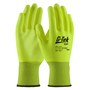 Protective Industrial Products Medium G-Tek® 13 Gauge Hi-Viz Yellow Polyurethane Palm And Finger Coated Work Gloves With Hi-Viz Yellow Nylon Liner And Knit Wrist