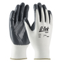 Protective Industrial Products X-Small G-Tek® 13 Gauge Gray Nitrile Palm And Finger Coated Work Gloves With White Nylon Liner And Knit Wrist