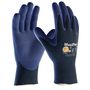 Protective Industrial Products Small MaxiFlex® Elite™ 18 Gauge Blue Nitrile Palm And Finger Coated Work Gloves With Blue Lycra And Nylon Liner And Knit Wrist