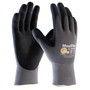 Protective Industrial Products Medium MaxiFlex® Ultimate™ 15 Gauge Black Nitrile Palm And Finger Coated Work Gloves With Gray Nylon And Elastane Liner And Knit Wrist