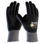 Protective Industrial Products Large MaxiFlex® Ultimate™ 15 Gauge Black Nitrile Full Hand Coated Work Gloves With Gray Nylon And Elastane Liner And Knit Wrist