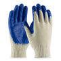 Protective Industrial Products X-Large PIP® 10 Gauge Blue Latex Palm And Finger Coated Work Gloves With Natural Cotton And Polyester Liner And Knit Wrist
