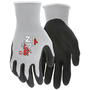 MCR Safety® Large NXG 13 Gauge Black Nitrile Palm And Fingertips Coated Work Gloves With Black Nylon Liner And Knit Wrist