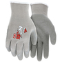 MCR Safety® Small NXG 10 Gauge Gray Latex Palm And Fingertips Dipped Coated Work Gloves With Gray Cotton And Polyester Liner And Knit Wrist