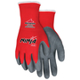 MCR Safety® Medium Ninja® Flex 15 Gauge Gray Latex Palm And Fingertips Coated Work Gloves With Gray Nylon Liner And Knit Wrist