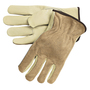 MCR Safety 2X Beige Cowhide Unlined Drivers Gloves