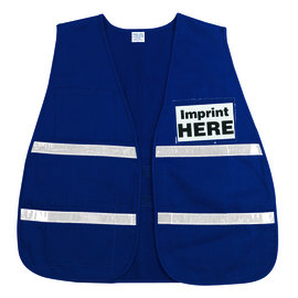 MCR Safety® Blue Incident Command Vests Polyester/Cotton Vest