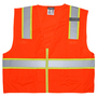 MCR Safety® 2X Hi-Viz Orange SURVO Polyester Vest