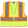 MCR Safety® 4X Hi-Viz Green WCCL2L Polyester Mesh Vest
