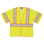 MCR Safety® 2X Hi-Viz Green WCCL3L Polyester Mesh Vest