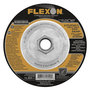 Flexovit® 4 1/2" X 1/4" X 5/8" - 11 FLEXON® 24 Grit Zirconia Alumina Grain Reinforced Type 27 Spin-On Depressed Center Grinding Wheel