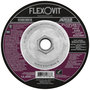 Flexovit® 5" X 1/4" X 5/8" - 11 HIGH PERFORMANCE™ 30 Grit Aluminum Oxide Grain Reinforced Type 27 Spin-On Depressed Center Grinding Wheel