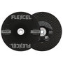 Flexovit® 7" X 1/8" X 7/8" FLEXCEL® 24 - 60 Grit Aluminum Oxide Grain Reinforced Type 29 Semi Flexible Grinding Wheel