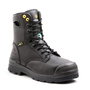 TERRA Size 10 1/2 Black Paladin Leather Composite Toe Metguard Boots With High Traction, Anti F.O.D. Slip Resistant Rubber Outsole
