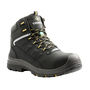 TERRA Size 8 1/2 Black Findlay Leather Composite Toe Safety Boots With High Traction, Slip Resistant Rubber Outsole