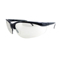 RADNOR™ Motion Black Safety Glasses With Clear Anti-Scratch/Indoor/Outdoor Lens