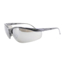 RADNOR™ Motion Black Safety Glasses With Gray Anti-Scratch/Mirrored Lens