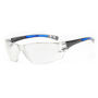 RADNOR™ Cobalt Classic Clear Safety Glasses With Gray Anti-Scratch/Indoor/Outdoor Lens