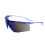 RADNOR™ Saffire™ Blue Safety Glasses With Blue Anti-Scratch/Mirrored Lens