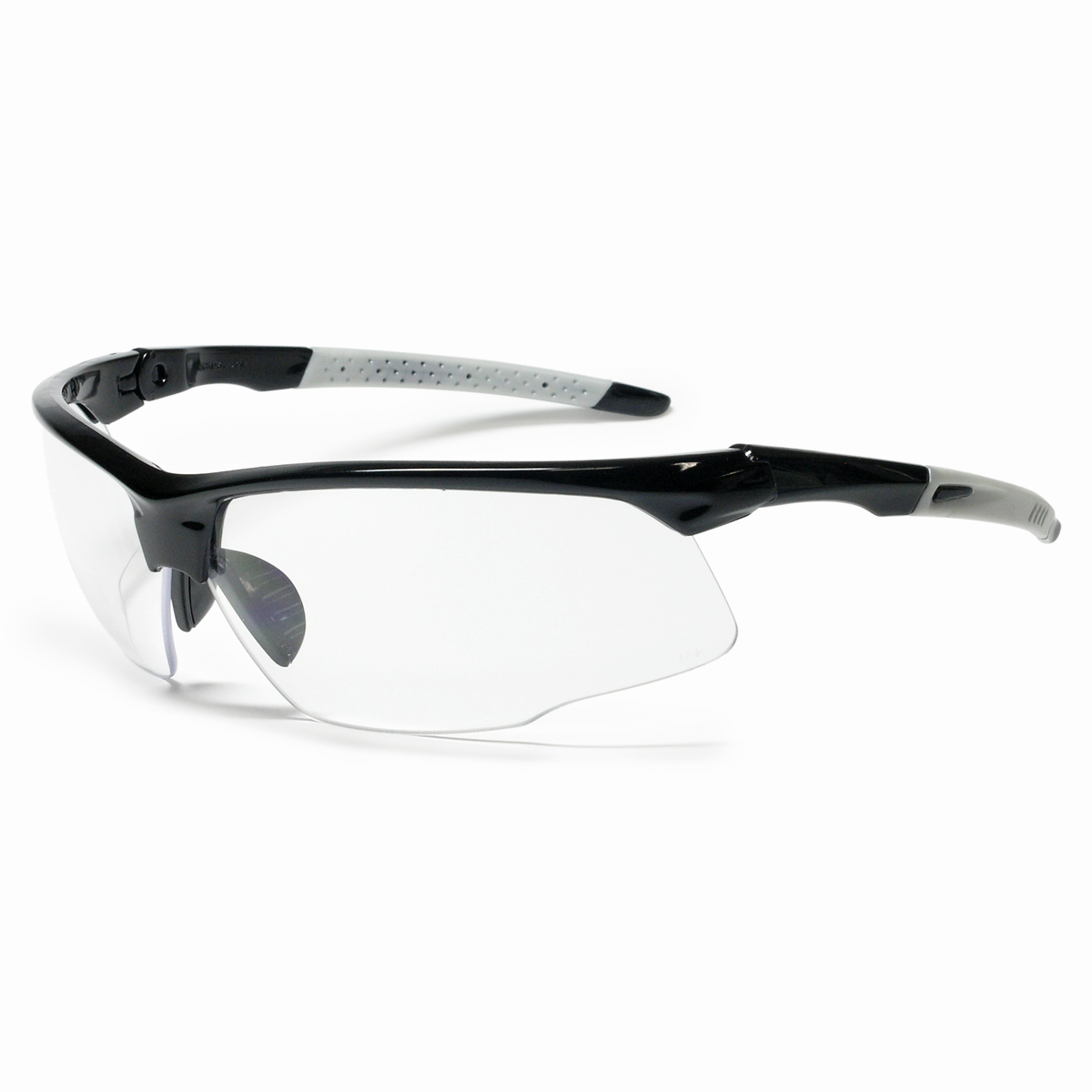 Airgas Rad64051540 Radnor® Quartzsight™ Black Safety Glasses With Clear Polycarbonate Anti
