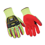 Ansell Size 11 Hi-Viz Green, Red And Black Ringers®/R-Flex®/R-085 Nitrile Dipped High Performance Polyethylene Full Finger Mechanics Gloves With Knit Wrist (Touchscreen Compatible)