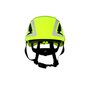 3M™ High-Visibility Green SecureFit™ X5014X-ANSI ABS Brimless Climbing Helmet With 6 Point Ratchet Suspension