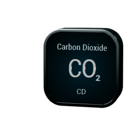 Industrial Grade Carbon Dioxide, 50 Pound High Pressure Steel Cylinder, CGA 320 Washer