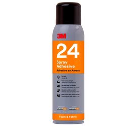 3M™ Foam and Fabric Spray Adhesive 24, Orange, 16 fl oz Can (Net Wt 13.8 oz), NOT FOR SALE IN CA AND OTHER STATES