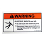 Miller® Label "Warning - Electric Shock Can Kill Significant" For XMT™ 350 CC/CV Auto-Line™ Arc® Welding Power Source