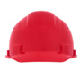 SureWerx™ Red Jackson Safety® Advantage HDPE Cap Style Vented Hard Hat With Ratchet/4 Point Ratchet Suspension