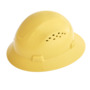 SureWerx™ Yellow Jackson Safety® Advantage HDPE Full Brim Vented Hard Hat With Ratchet/4 Point Easy Dial Ratchet Suspension