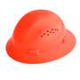 SureWerx™ Hi-Viz Orange Jackson Safety® Advantage HDPE Full Brim Vented Hard Hat With Ratchet/4 Point Easy Dial Ratchet Suspension