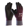 Protective Industrial Products 2X MaxiDry® Zero™ 15 Gauge Black Nitrile Full Hand Coated Work Gloves With Purple Nylon And Elastane Liner And Knit Wrist