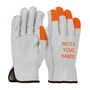 Protective Industrial Products Large Natural And Orange Cowhide Unlined Drivers Gloves