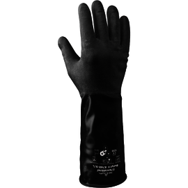SHOWA® Size 10 Black 14 mil Butyl Chemical Resistant Gloves