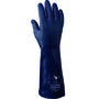 SHOWA® Size 11 Blue Cotton Lined Biodegradable Nitrile Chemical Resistant Gloves