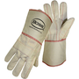 Protective Industrial Products Large Natural 30 oz Cotton Hot Mill Gloves With Gauntlet Cuff