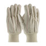 Protective Industrial Products Large Natural 18 oz Nap In Canvas Double Palm Hot Mill Gloves With Knit Wrist