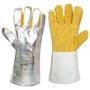 Tillman™ Tillman® Large 14" Silver/Brown Cowhide Heat Resistant Gloves With 14" Gauntlet Cuff And Wool Lining And Reinforced Wing Thumb