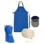 National Safety Apparel Medium Thinsulate™ Lined Teflon™ Laminated Nylon Elbow Length Waterproof Cryogen Glove Kit