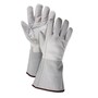 Wells Lamont® Large White Goatskin Heat Resistant Gloves With 5" Gauntlet Cuff, Cut Resistant Knit Lining And Full Thumb