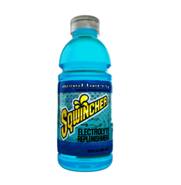 Sqwincher® 20 Ounce Mixed Berry Flavor Ready to Drink Bottle Electrolyte Drink (24 per Case)