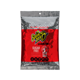Sqwincher® Qwik Stik® ZERO .11 Ounce Fruit Punch Flavor Powder Concentrate Package Sugar Free/Low Calorie Electrolyte Drink (50 per Pack)